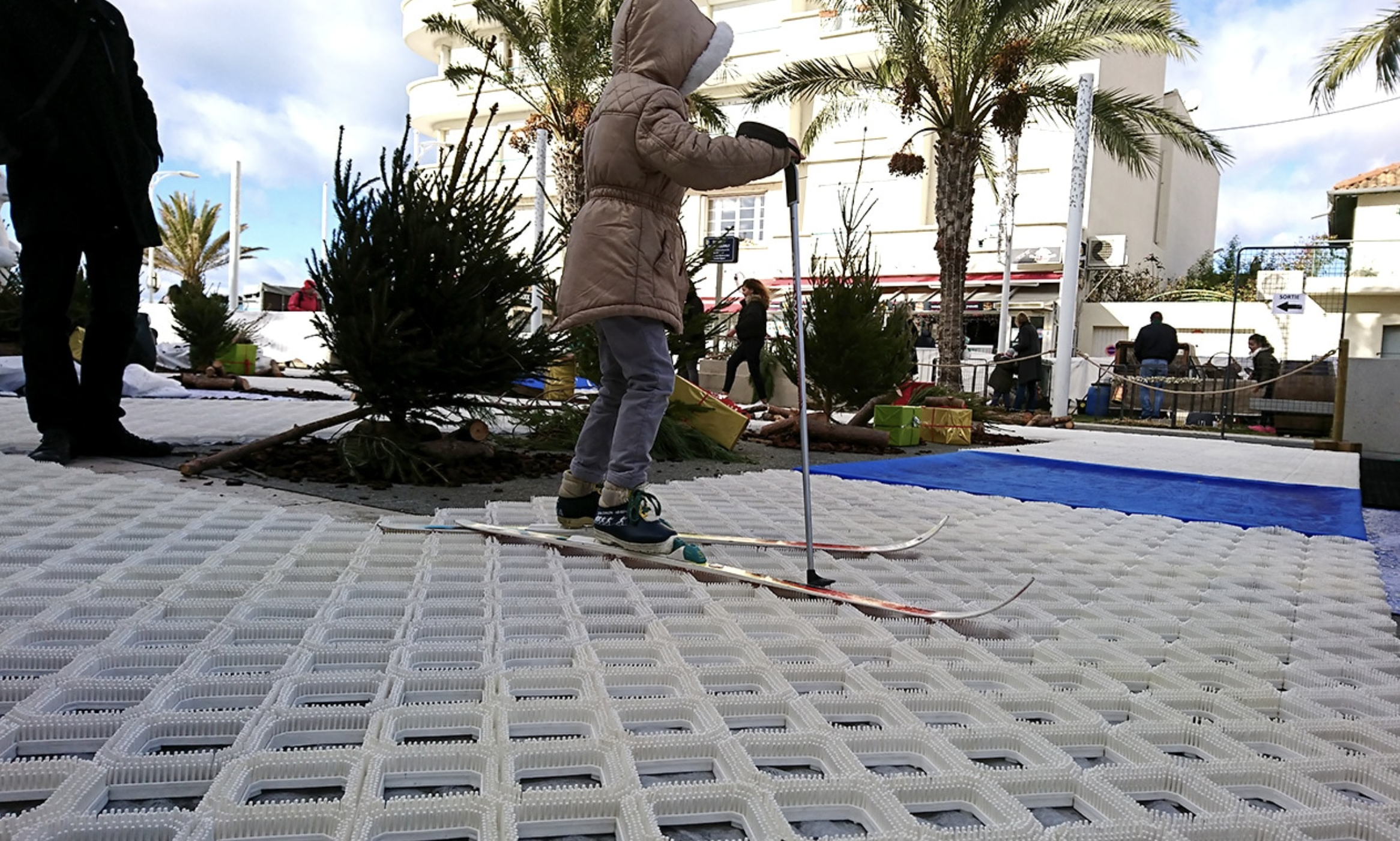 Animation piste de ski de fond