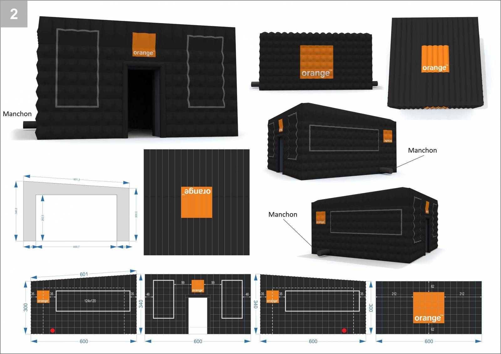 Cube gonflable personnalisé à l'achat pour tous vos événements en France et en Europe