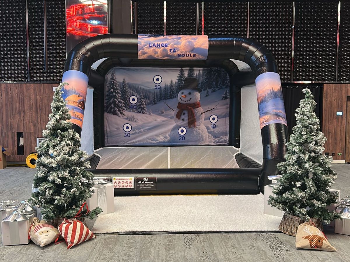 Animation lancer de boule de neige ou speedball