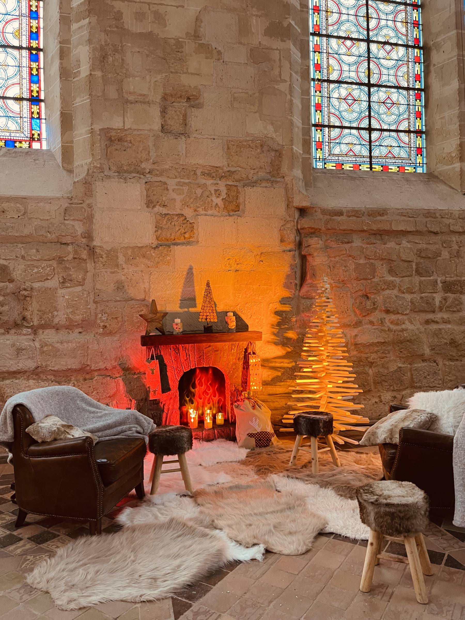 Nouveau séjour à L'abbaye de Royaumont : thématique décors d'hiver en location pour une ambiance chaleureuse près de Rennes